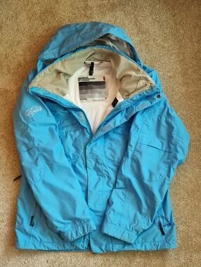 Bonfire Fusion Women's Snowboard Ski Jacket Waterproof Hooded Blue Size M